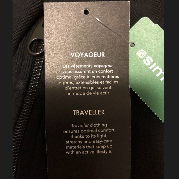 Black and gray half zip organic cotton long sleeve shirt NWT - Picture 5 of 10